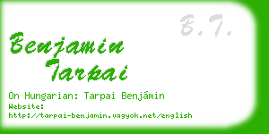 benjamin tarpai business card